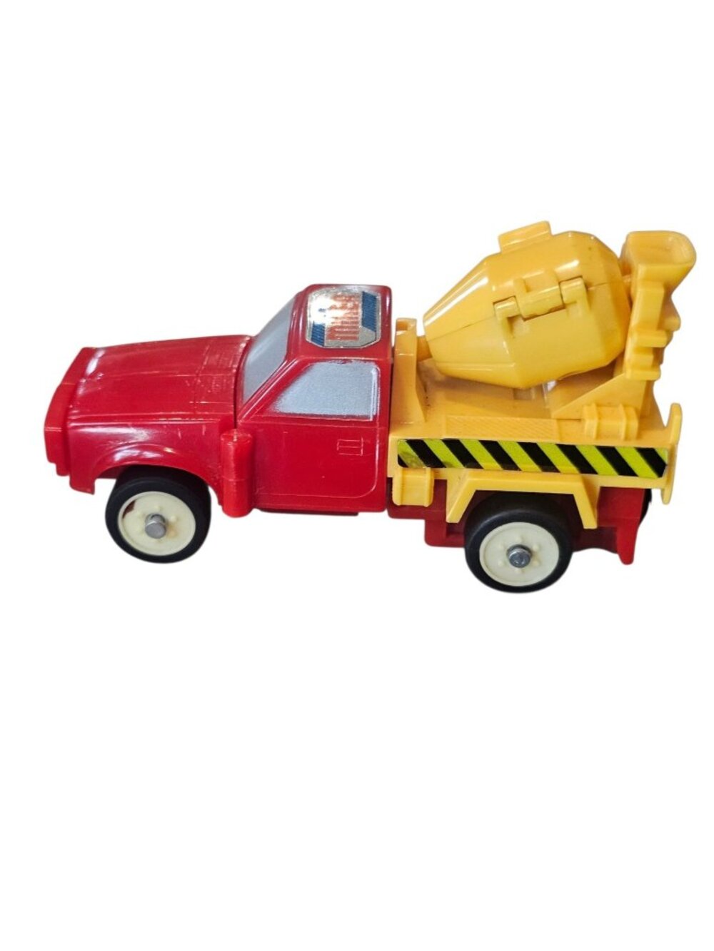 VTG 80s Esso Robot Racer DROMO Cement Truck Transformer Japan Red Yellow